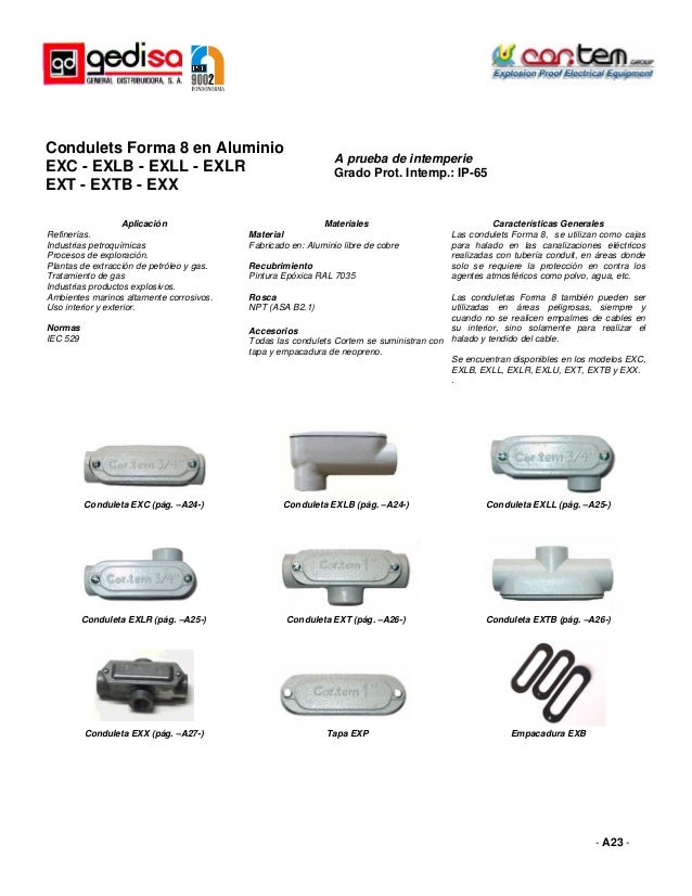 condulets catalogo